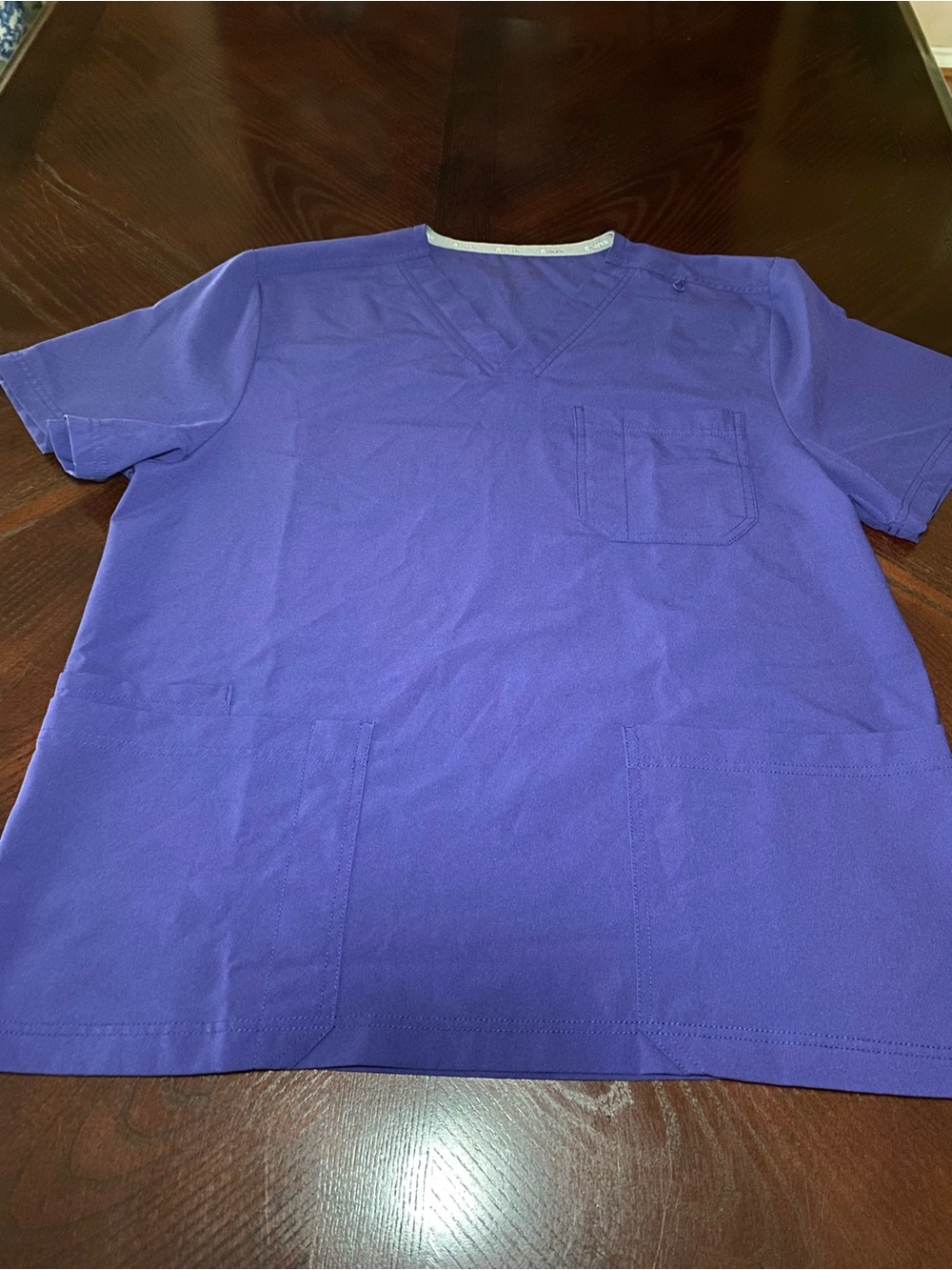 Maven Purple Medical Scrub Top size L